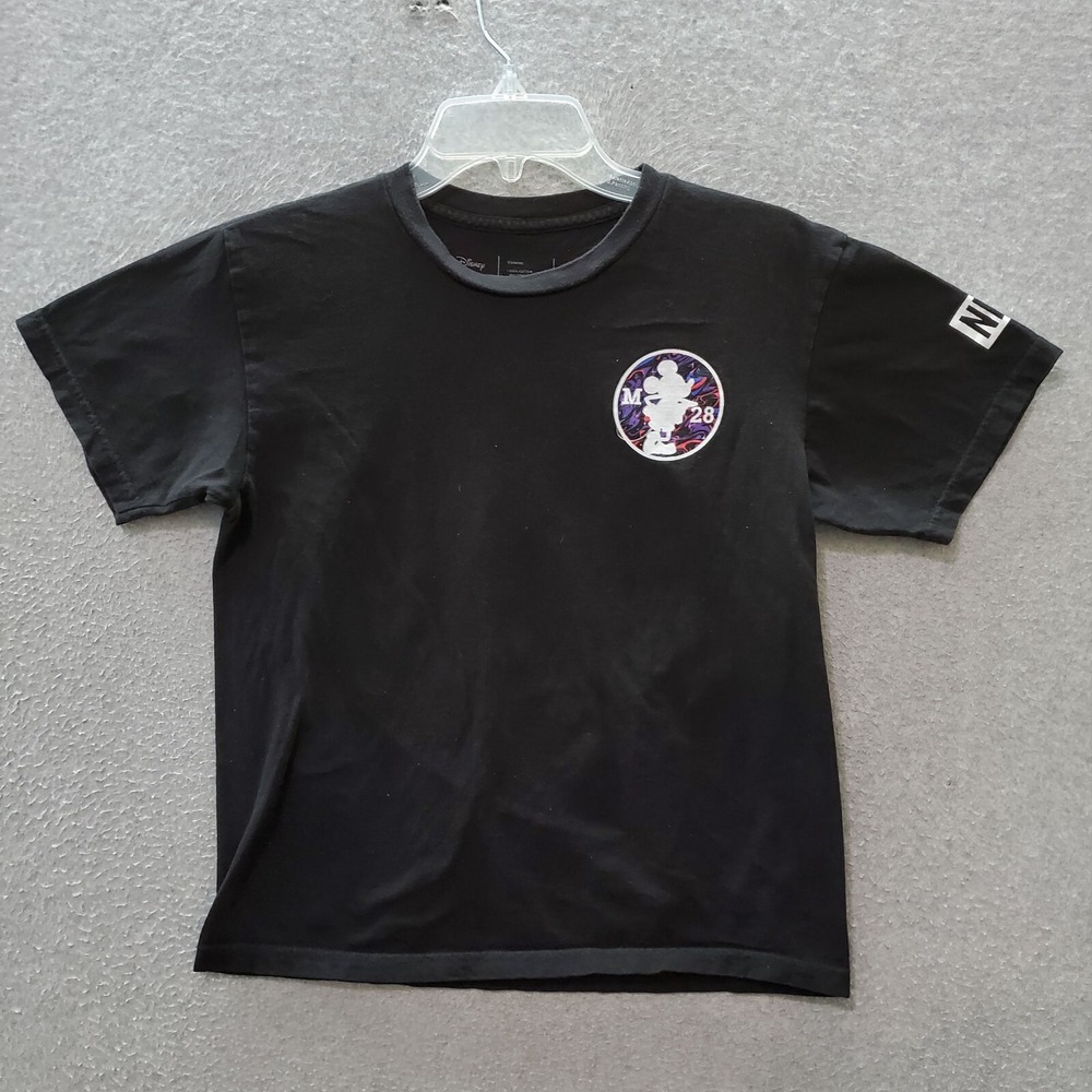 Disney x Neff Boys T-Shirt Medium Black Logo‎ Graphic Mickey Mouse Short Sleeve
